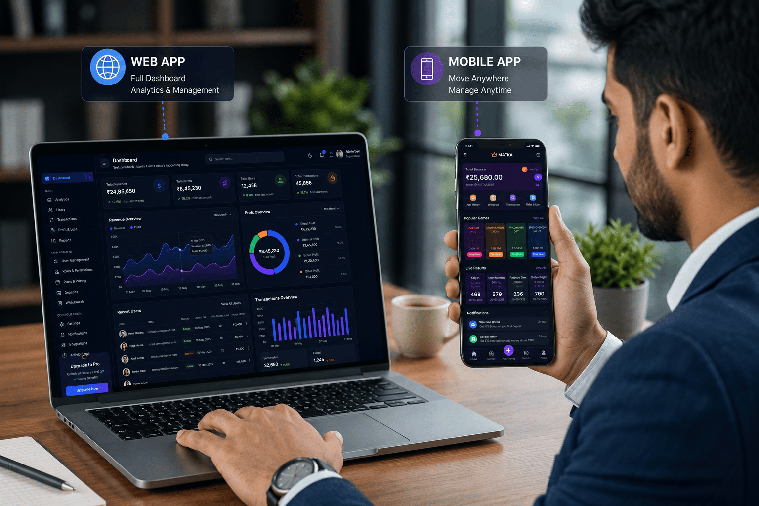 Matka Web App vs Mobile App – Which is Better for Your Business? | Matka Development — Matka Development featured image
